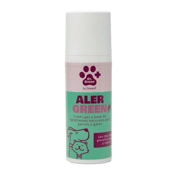 AlerGreen Skin crema gel, indicado para aliviar el picor, favorecer el buen estado de la piel sensible o atópica de perros y gatos