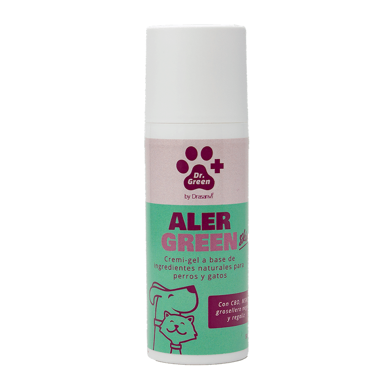 AlerGreen Skin crema gel, indicado para aliviar el picor, favorecer el buen estado de la piel sensible o atópica de perros y gatos