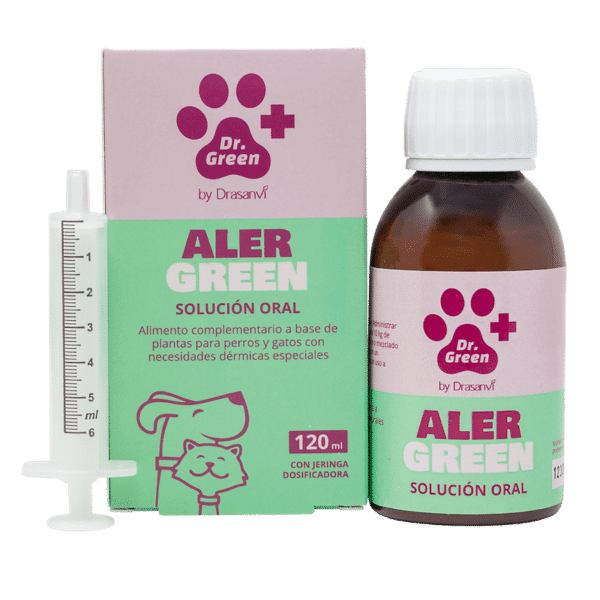 Alergreen ayuda a perros y gatos con pieles atópicas o alérgicos previniendo la inflamación de la piel y el picor y manteniendo una piel sana
