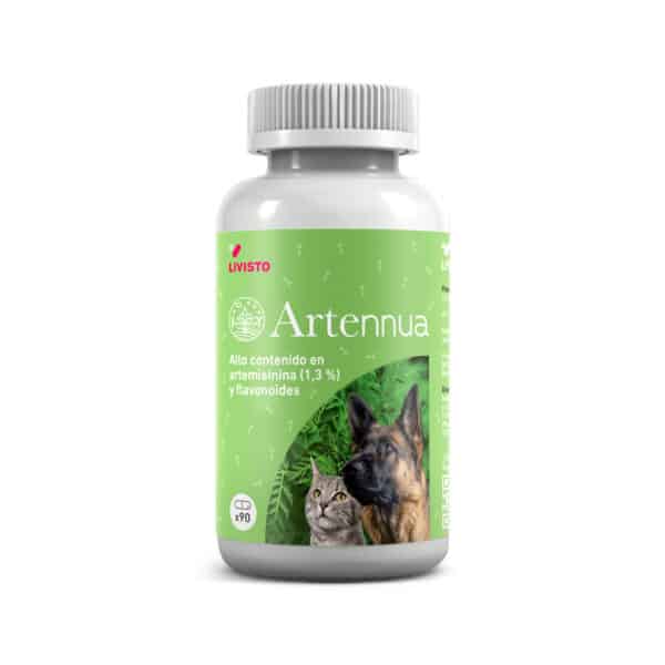 Artennua es un suplemento nutricional natural para perros a base de Artemissia annua. Indicado en Leishmaniasis, artritis, cáncer, etc