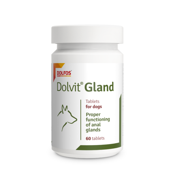 Dolvit Gland glándulas anales perros, es un producto natural para perros que tienen problemas para vaciar las glándulas perianales.