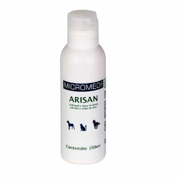 Arisan es un hidrogel del fabricante Micromed basado en la plata coloidal y el óxido de zinc para el apoyo de la cicatrización de heridas y / o para acompañar el tratamiento de enfermedades dermatológicas.