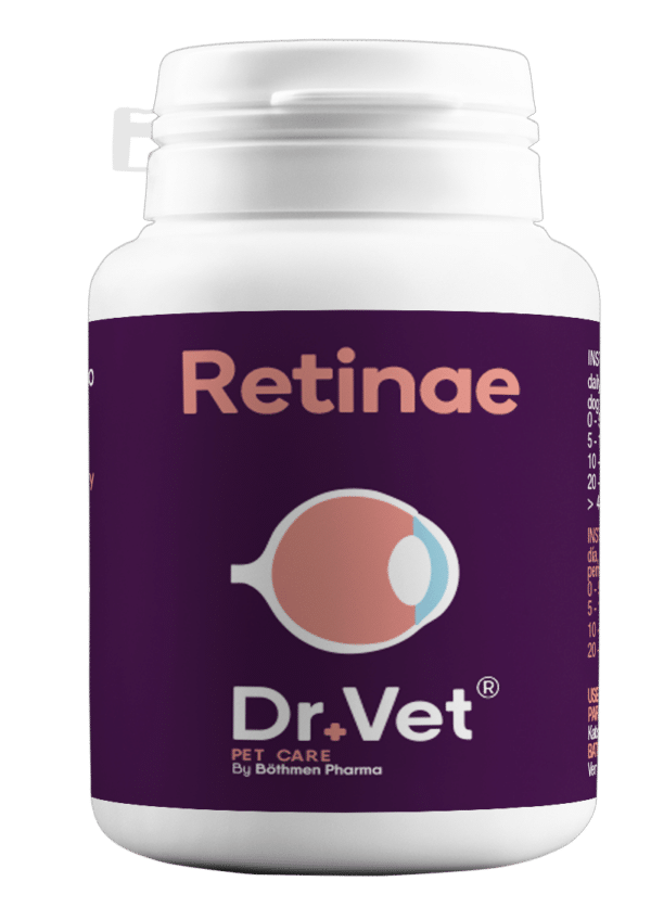 Retinae, ayuda en la salud ocular y la prevención de retinopatías en perros y gatos y en el desarrollo de Degeneración Macular Asociada a la Edad.